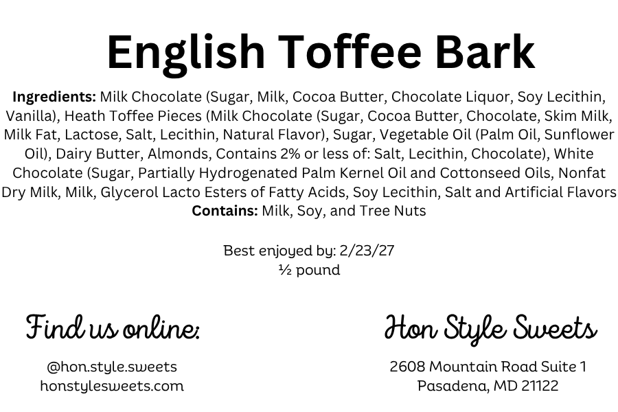 English Toffee Bark