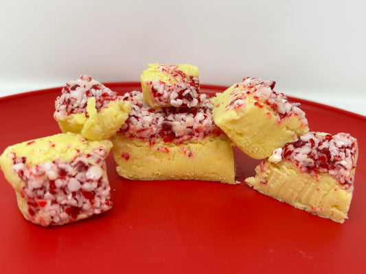 Baltimore Lemon Peppermint Stick Fudge