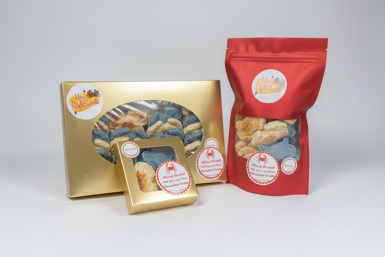 Mixed Bushel White Chocolate Crabs