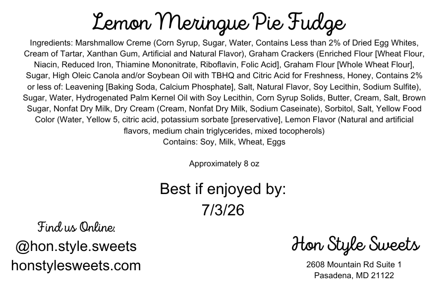 Lemon Meringue Pie Fudge