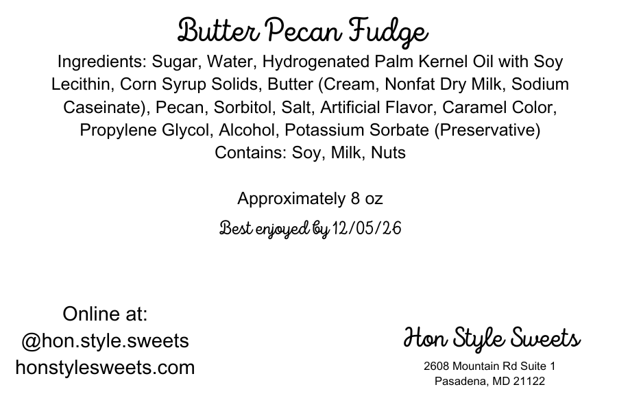 Butter Pecan Fudge