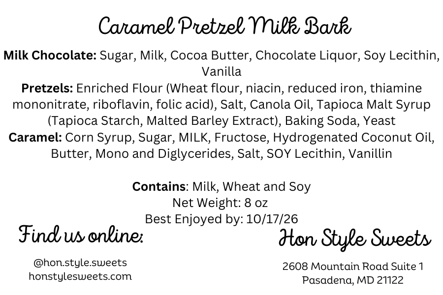 Milk Chocolate Caramel Pretzel Bark
