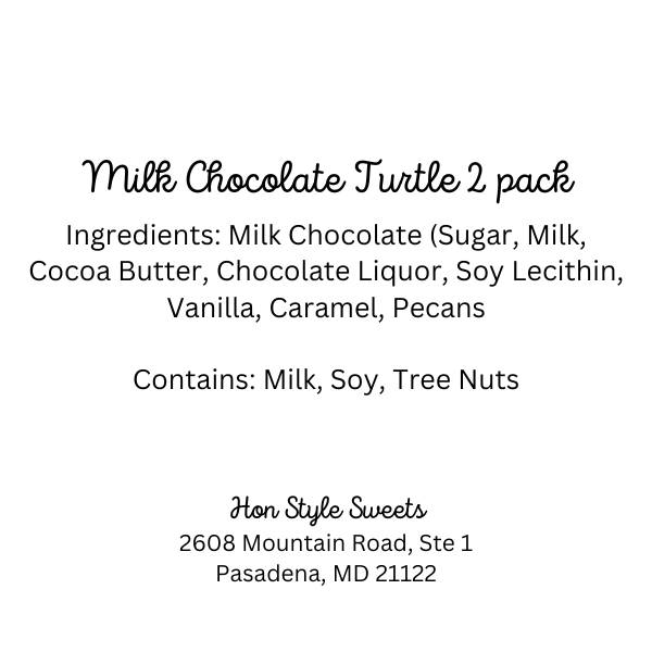 Milk Chocolate Turtle 2 pack